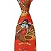 SESLFLKPJK Men's Fashionable Thanksgiving Christmas Maple Leaf Turkey Pumpkin Red Necktie - Durable Skinny Paisley Necktie for Meeting Office, Suit Accessories