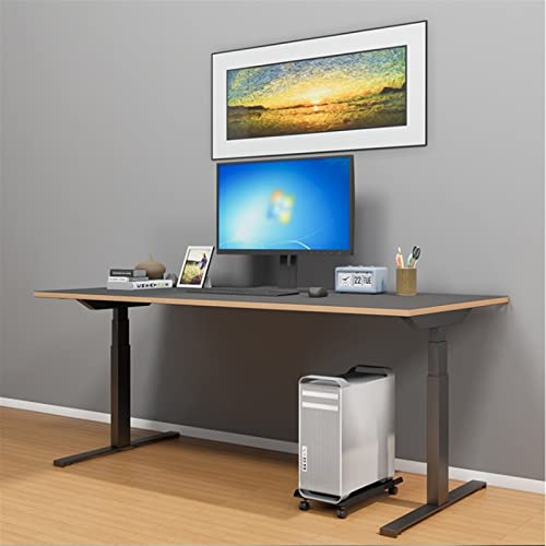 Holder PC Tower Stand, soporte metálico para CPU con ruedas - Soporte robusto para escritorio y piso, compatible con PCs gamer (Blanco, 400 x 200 mm) miniatura 5