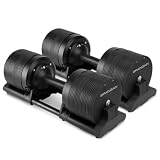 BRAINGAIN Manubri Regolabili Ninja, Coppia, 3-40 kg per Manubrio, 38 in 1