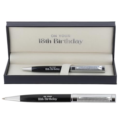 Bridgewater Pen Company Executive Ballpoint Pen - Birthday Collection (18th, 21st, 50th, 60th, 70th, 80th) Boxed Gift