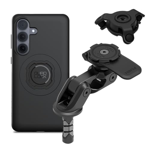 Image of Quad Lock Motorcycle Fork Stem Mount PRO Kit with Vibration Dampener and MAG Phone Case for Galaxy S26+