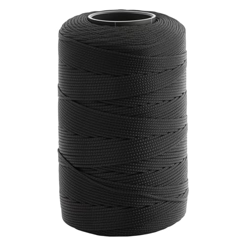 1 Pezzi 1 mm x 230 m Corda Intrecciata in polipropilene Nero,Corda in poliestere intrecciato,Corda Macrame in Nylon Cordino, Cordino Cerato,Filato all'uncinetto,per bricolage