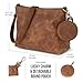 BERLINER BAGS Vintage Genuine Leather Shoulder Bag Marbella S, Small Crossbody Purse for Women - Brown