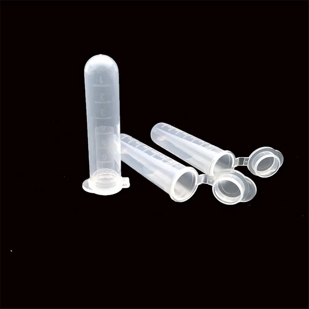 Équipements et fournitures de laboratoire Tubes en plastique avec bouchon for échantillons de laboratoire, 2 ml, 5, 7, 10, 15, 100/200/300/500 pièces