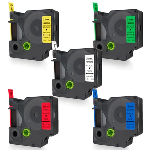 Compatibile con Dymo LabelManager 150,160, 210D, 220P, 260P, 280, 350D, 360D, 400, 420P, 450, 450D, 500TS, PC, PC II, PnP, Wireless PnP (LabelManager Wireless Plug N Play), LabelPoint 100, 150, 200, 250, 300, 350, 400 Duo, 450 DUO, PL100, PL150, PL200, PL300.