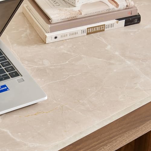 Image of Home Centre | Addison Compact Study Desk | Engineered Wood | Brown | 1 Year Warranty