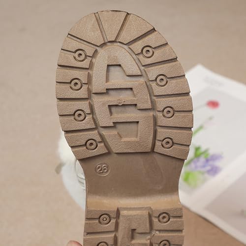 Girls Mid Calf Boots Soft Bottom Non Slip Riding Boots with Side Zipper Fall And Winter Short Booties3