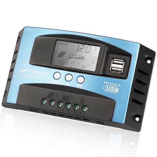 TCEUMIK 30A MPPT Solar Charge Controller for Lead-Acid/Lithium-Ion/Lithium Iron Phosphate Battery...