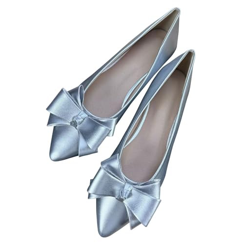 Image of SAILING LU Women's Bow-Knot Pointed Toe Ballet Flats