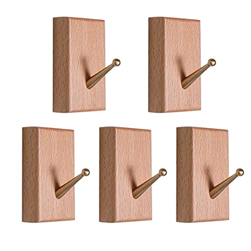 Porte-manteau mural design pour chambre et salon avec patères bois de luxe léger