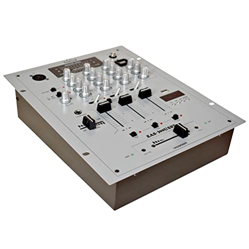 Image of kh Professional 3 Channel DJ Mixer USB Audio Mixer, Bluetooth, Headphone, DJ Mixer, 3 Stereo clannel Pro DJ Mixer.