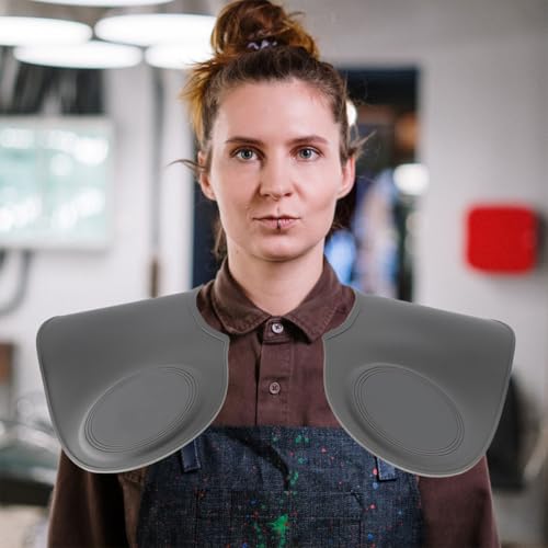 Capa profesional de peluquería de silicona con sello en el cuello miniatura 4