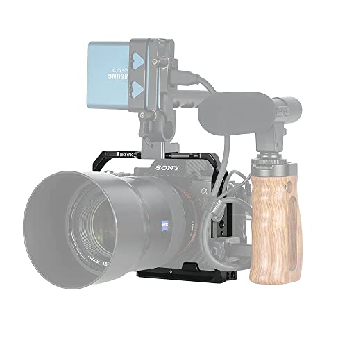 Image of NICEYRIG Lightweight Full Cage for Sony Alpha 1, A7IV, A7RIV, A7SIII, A7RIII, A7III, A9, A9II Mirrorless Camera- 437