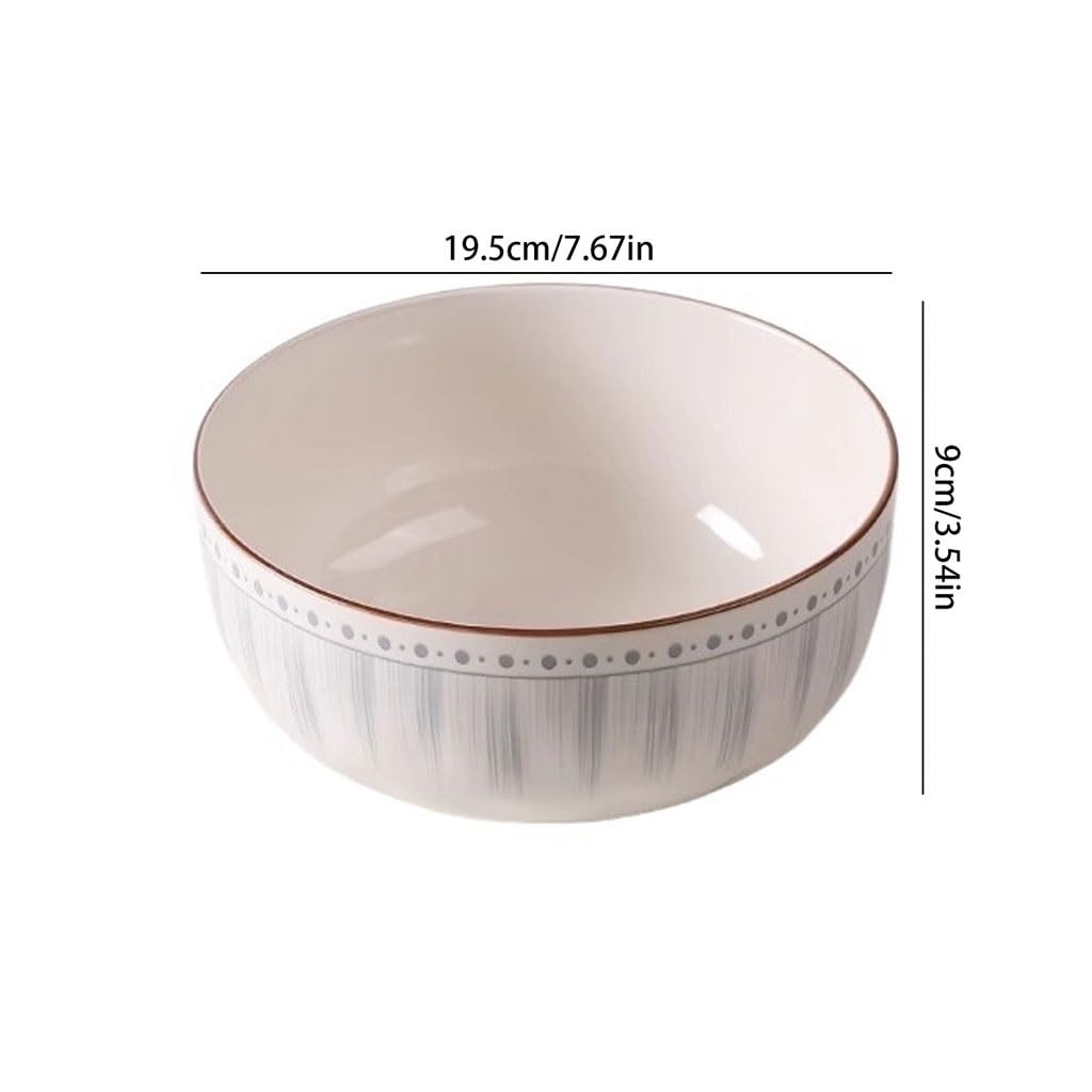 Duży ceramiczny zestaw misek do zupy ramen do kuchni restauracji kolorowa zastawa stołowa miska sałatkowa z głębokim wzorem