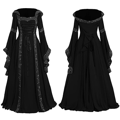OIOLOYJM Renaissance Costume Women Medieval Sexy Plus Size Witch Vampire Gothic Halloween Costumes Woman 2025 Clothes Dresses