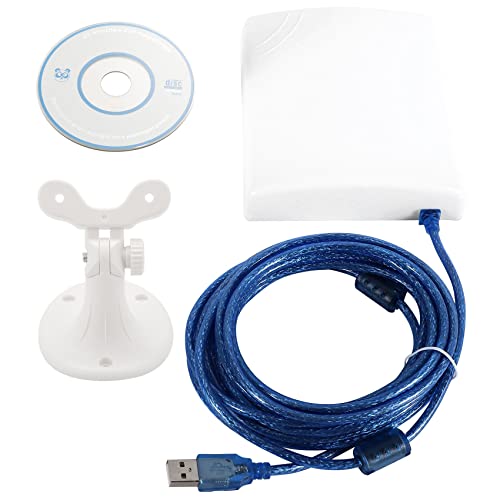 Agmoctz 150Mbps alta ganancia 14DBi antena 5M cable adaptador USB sin alta potencia exterior impermeable WiFi receptor WiFi