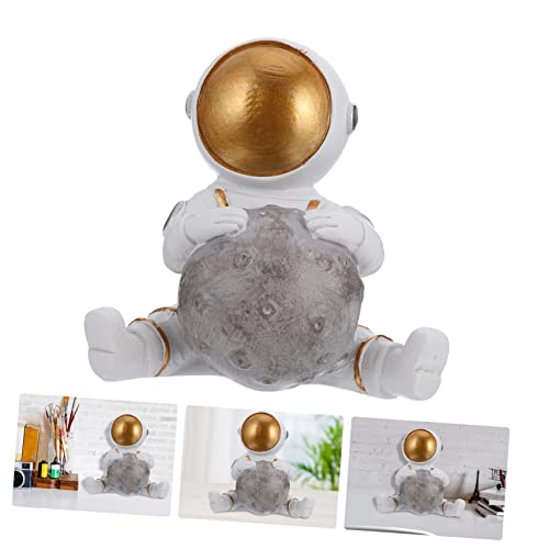 Didiseaon 1Pc Astronaut Ornaments Nordic Gifts For Men Outer Space Sculpture Resin Toy Sculpture Cake Ornament Astronaut Sculpture Astronaut Model Car Decor For Men Astronaut Figurines Resin #TOP1
