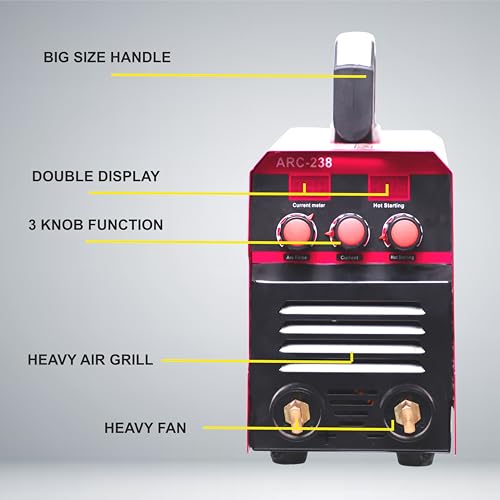 Image of Bansal ARC 238 |230A| 2 Digital LCD Display with Free (8 Items) Inverter Welding Machine 2 Years warranty 30CM