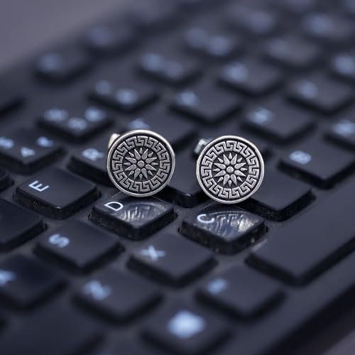 Silver Classic Vintage Cufflinks for Men | Cufflinks for Father Husband, Boyfriend - Casual to Formal Gift for Him2