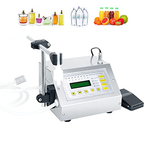 JKSVTF Liquid Filling Machine, Liquid Filling Machine, 5~3500ml Automatic Bottle Filler,Stainless Steel Materials,2.8L/min,One Nozzles Liquid Dispenser for Perfume/Cooking Oil/Drink/Milk