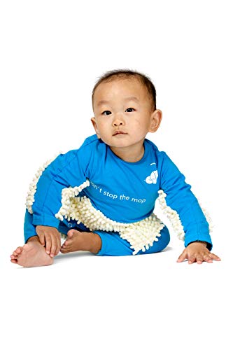 Cute Baby Mop Onesie, Funny Long Sleeve Romper, Perfect for a Crawling Baby4