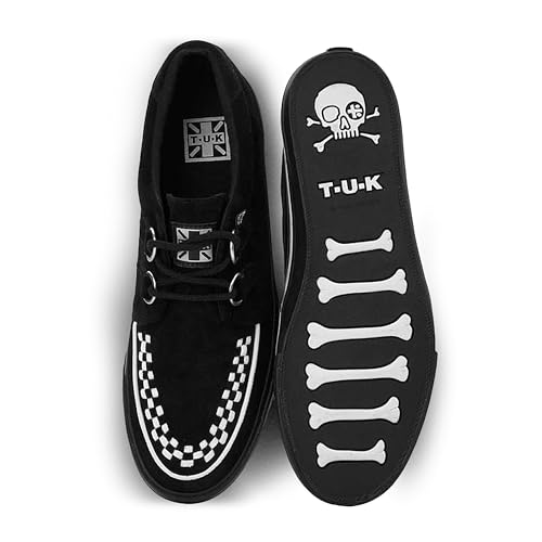 Image of TUK Suede Creeper Sneaker Shoes for Women and Men, D Ring Lace Up Shoes