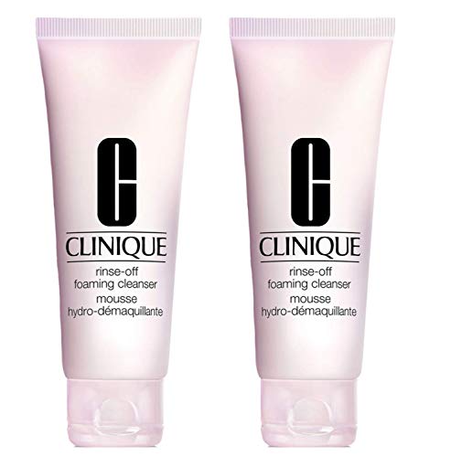 Lot 2 x Clinique Rinse Off Foaming Cleanser 2.5 oz / 75 ml each