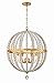 Crystorama Lighting Roxy 6 Light Antique Gold Chandelier