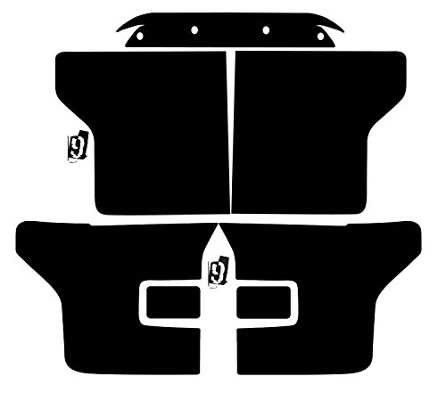 Subject 9 - Fits: F-150 Pre-Cut Vinyl Overlay Complete Headlight And Taillight Plus (2015 2016 2017) Dark #TOP12