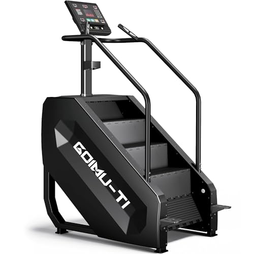Goimu T1 Stair Stepper Machine, 550Lbs Commercial Grade Stair Climber for Home with 15 Resistance Level and LED Screen, Stepmill Exercise Machine for Cardio and Full Body Workouts, 24-164 Steps/Min