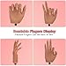 Practice Hand for Acrylic Nails,Silicone Nail Practice Hand with Stand Bracket,Flexible Bendable Nail Practice Fake Hand, Nail Training Hand Mannequin for Nail Art Display Beginners, Nail Tech