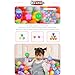 Heopeis Ball Pit Balls Pack of 100 - Phthalate Free BPA Free Crush Proof Plastic Ball, Play Balls for Ball Pit Pool Playpen Babies Kids Children Birthday Parties Pool Tent Party