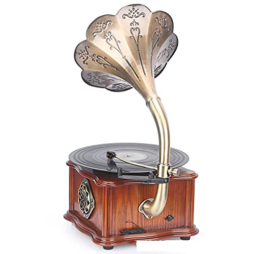 ASDNN Platine Vinyle Tout en Un phonographe Vintage, Tourne-Disque rétro, Gramophone nostalgique, pour LP avec Corne de… - Les Beatles, Paul McCartney, John Lennon, RIngo Starr, George Harrison ASDNN Platine Vinyle Tout en Un phonographe Vintage, Tourne-Disque rétro, Gramophone nostalgique, pour LP avec Corne de… – Image 7