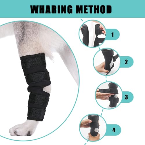 1 Paar Gelenkbandage für Hunde, Hunde Kniebandage, Hunde Gelenkbandage Stützbandage, Hunde Bein Sprunggelenk Wrap, Kniebandage für Hunde, Haustier Schutzausrüstung, Haustier Hunde Handgelenk Bandage