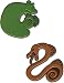 Great Eastern Entertainment 50679  The Seven Deadly Sins: King & Diane Icons Metal Pin Set, Small, Multicolor