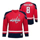 Outerstuff Alex Ovechkin Washington Capitals #8 Kids Youth 4-20 Long Sleeve Name and Number Player Jersey - XX-Large 18 Red
