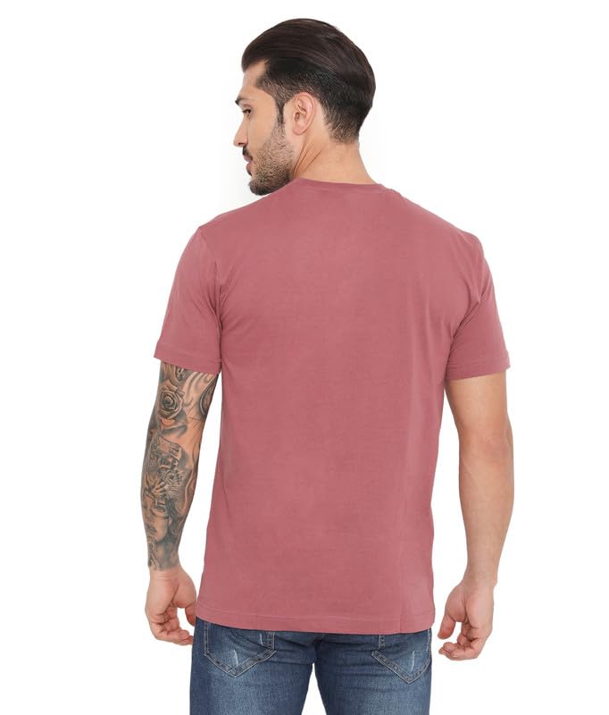 Image of Rivolta Men's Solid Regular Fit T-Shirt