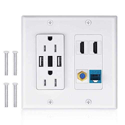 List of Top Ten Best Wall Outlet With Hdmi Top Picks 2023 Reviews