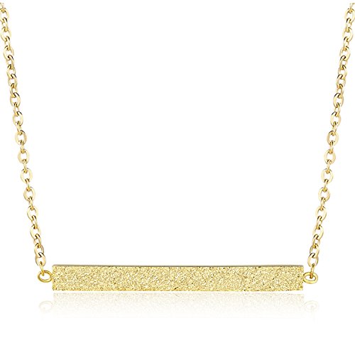 Rosa Vila Minimalist Bar Necklace, Rose 