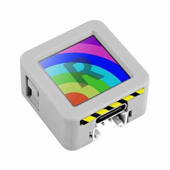 M5StackOfficial ATOMS3R Compact ESP32-S3 Dev Kit with 0.85-inch Screen, 8MB onboard Flash, and 8MB PSRAM, White (Atom S3R - C126)