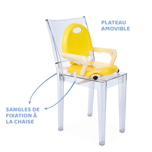 Rehausseur de table réglable et compact de 15 kg max pour repas nomade