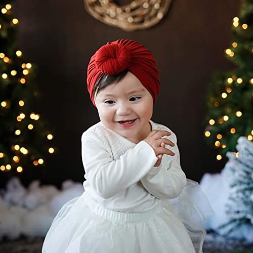 Littkis 6 Pcs Baby Turban Hat Cotton Baby Beanies For Girls 0-48 Months Newborn Infant Toddler, One Size #TOP4