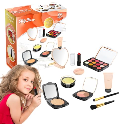 Juego de juguetes de maquillaje para niños con cosméticos lavables seguros