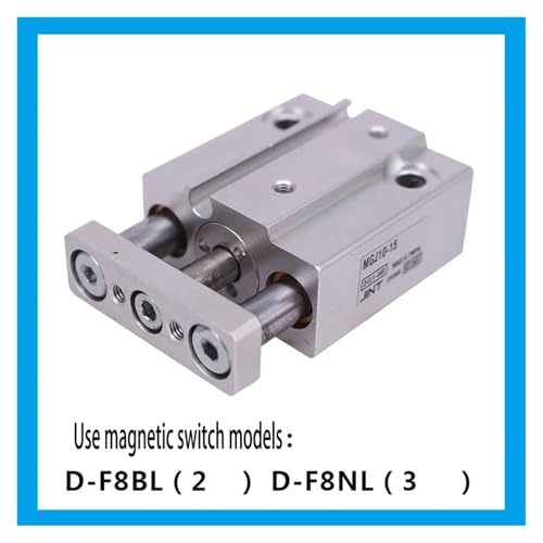 Vérin à trois axes J6-5 anti-rotation avec tige de guidage pour micro-automatisation - 7