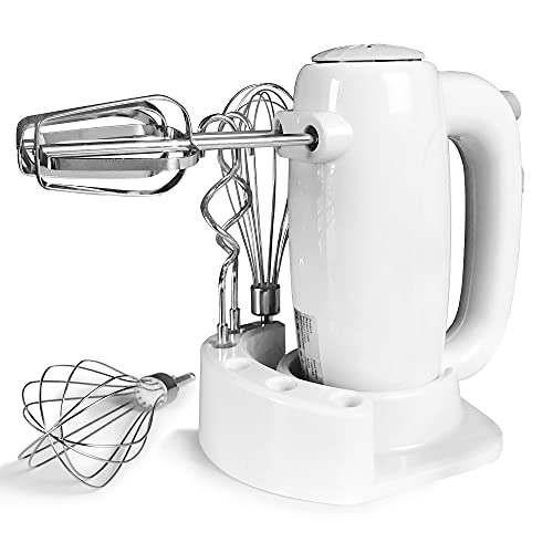 Gkcity Hand Mixer Electric Kitchen Aid Mixer Handheld Mixer 5 Speed Cake Mixer for Baking Cake Egg Cream Food Beater Mashed Potatoes Eject Button 2 Whisks/2 Beaters/2 Dough Hooks
