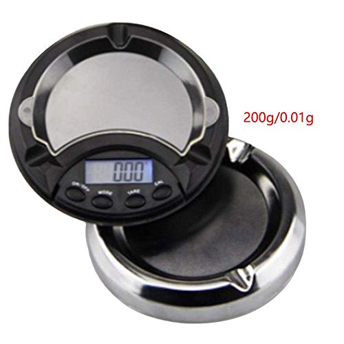Schmuckwaage 100/200/300/500G X 0 01G LCD Digital Schmuckwaage für Sterling Silber Waage Aschenbecher Mini Taschenwaage Elektronische Waage