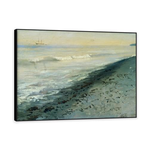 Tableau sur toile pour habiller un mur vide paysage marin 30x40cm