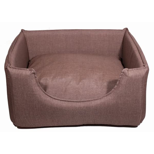 LI.GI. DIVANETTO Yucca Pet Italy Cuccia Cani 76X66XH27- L. COT SFODERABILE Vari Colori (497- Grigio Chiaro)