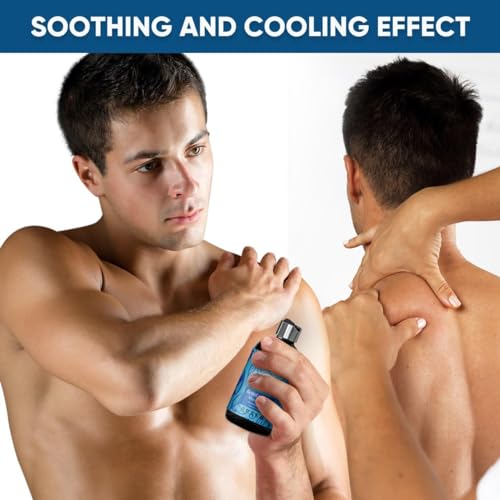 8 oz - Relief & Relax Sore Muscle Massage Oil with 100% Pure Arnica, Lavender & Rosemary Oils - Soothes Muscles & Joint with Relaxing Massage Oil for Massage Therapy