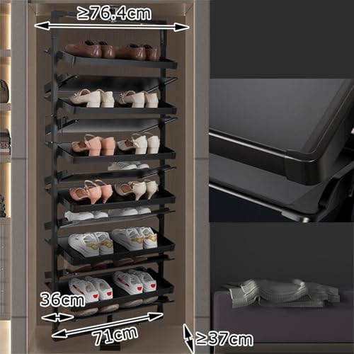 Étagère à chaussures rotative idéale pour optimiser l'espace d'une chambre - 7